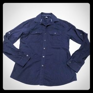 Rock & Republic mens black dress shirt Small